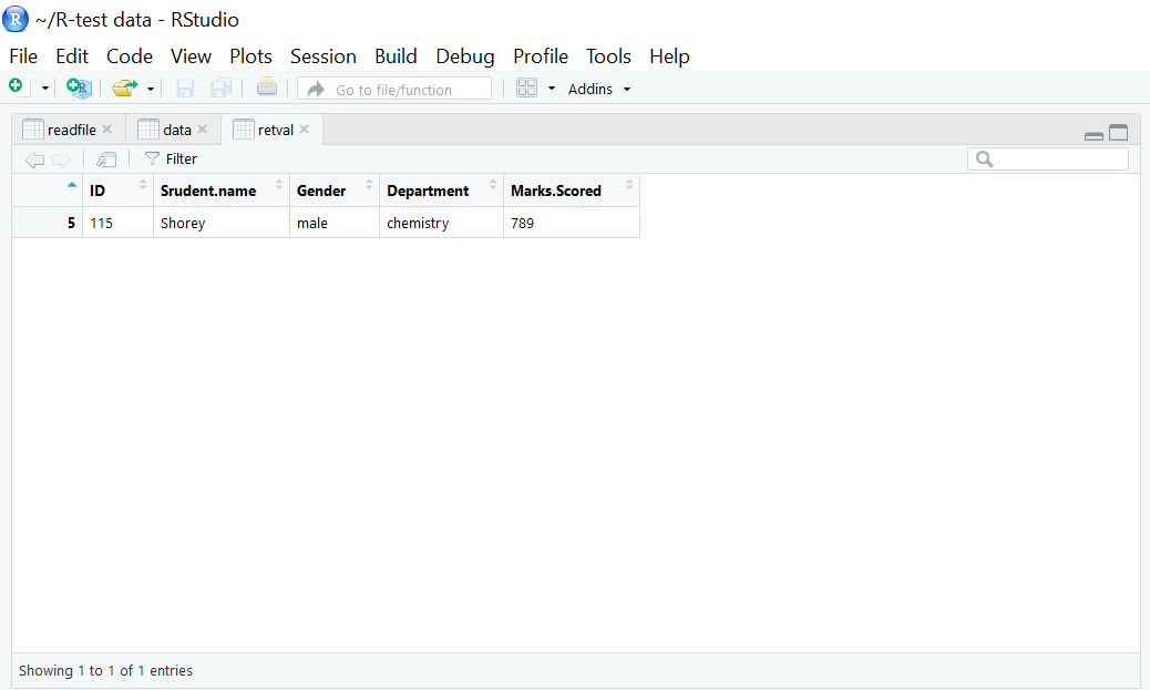 extracting student information from csv files in R