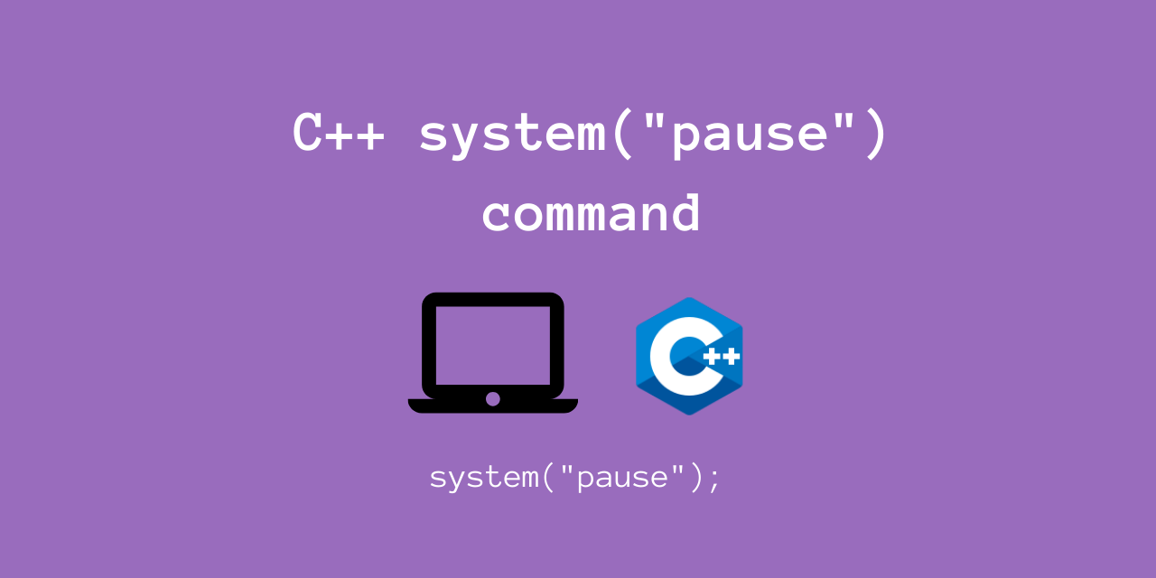 Using the system("pause") command in C++